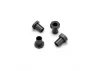 J Concepts RC10B7 Aluminium Caster Hat Bushings, 4pc - Black