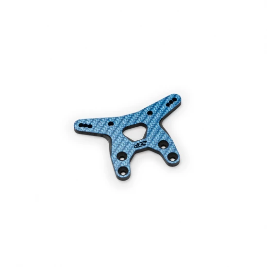 J Concepts RC10B7 Carbon Fiber Front Shock Tower - Blue