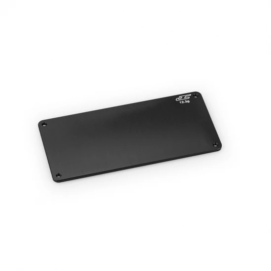 J Concepts RC10B7 Aluminium Electronics Plate 12.3g - Black