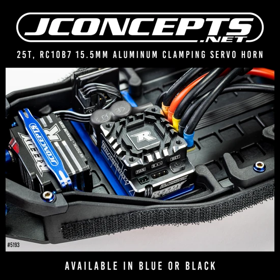 J Concepts RC10B7 Aluminium Electronics Plate 12.3g - Blue