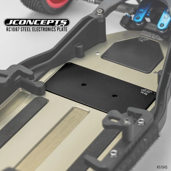 J Concepts RC10B7 Steel Electronics Plate - Set