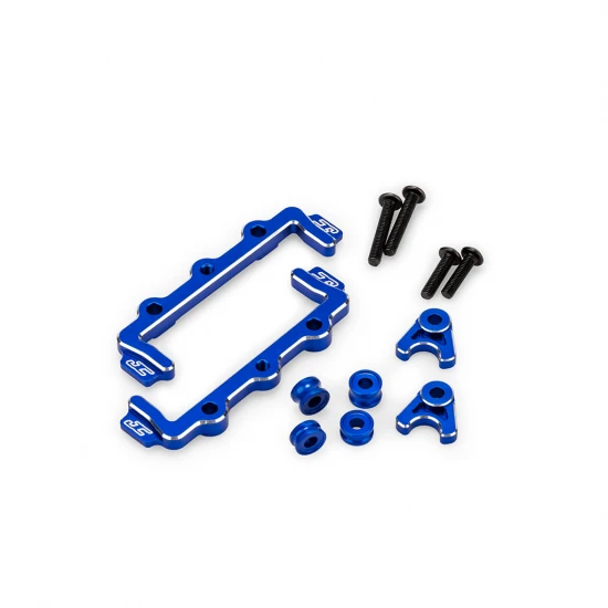 J Concepts RC10B7 Aluminium Battery Hold and Swing Set - Blue