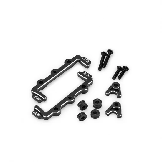 J Concepts RC10B7 Aluminium Battery Hold and Swing Set - Black