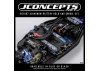 J Concepts RC10B7 Aluminium Battery Hold and Swing Set - Black