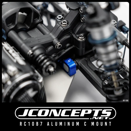 J Concepts RC10B7 Aluminium -1 Degree C Mount - Blue