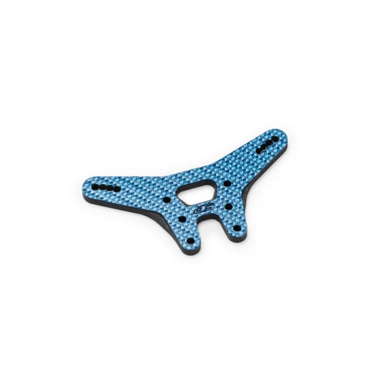 J Concepts RC10B7 Carbon Fiber Rear Shock Tower - Blue