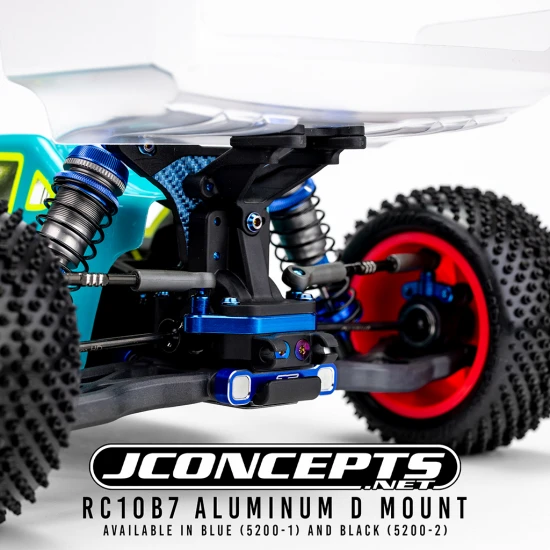 J Concepts RC10B7 Aluminium D Mount - Blue