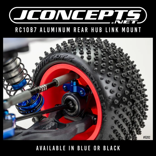 J Concepts RC10B7 Aluminium Rear Hub Link Mount - Blue