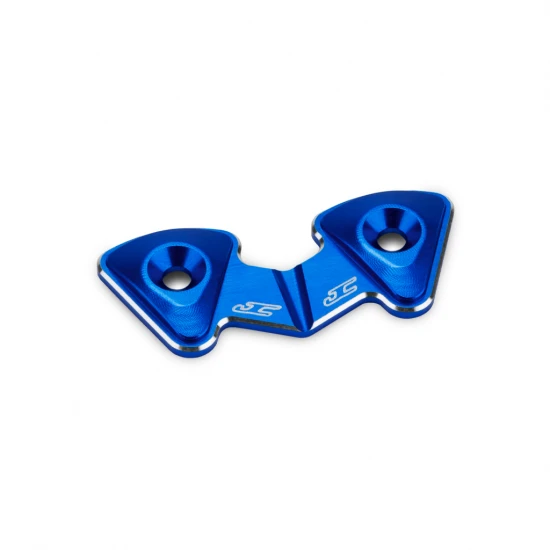 J Concepts RC10B7 Aluminium 1 Piece Rear Wing Button - Blue