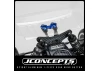 J Concepts RC10B7 Aluminium 1 Piece Rear Wing Button - Blue