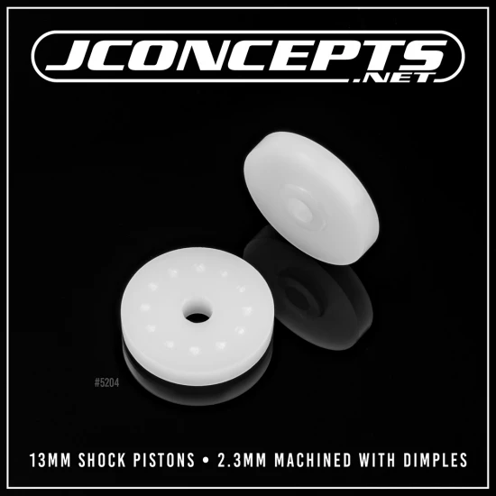 J Concepts 13mm Shock Pistons 2.3mm Machined Dimples 2pc