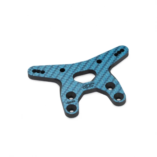 J Concepts RC10B7 -2mm Carbon Fibre Front Shock Tower - Blue