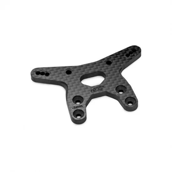 J Concepts RC10B7 -2mm Carbon Fibre Front Shock Tower - Black