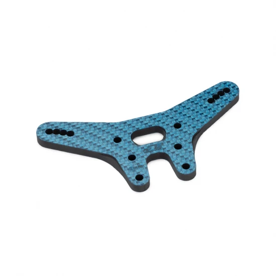 J Concepts RC10B7 -2mm Carbon Fibre Rear Shock Tower - Blue