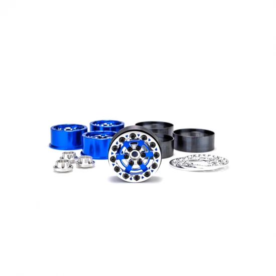 J Concepts Bulls Eye - 2.0 Crawler Wheel Blue 4 PC