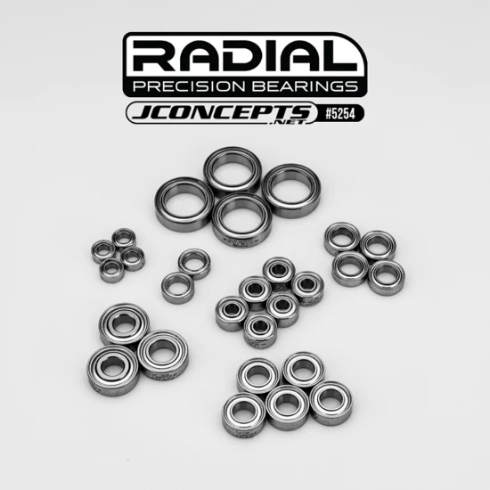 J Concepts Radial NMB Bearing Kit 28pc - Fits XRAY XB2 24 25