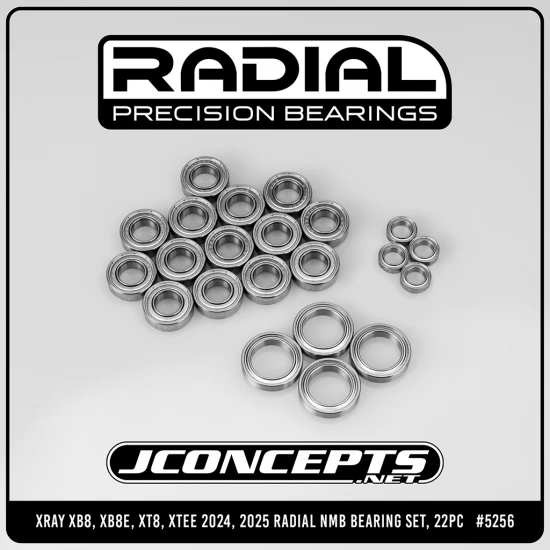J Concepts Radial NMB bearing kit - Fits XB8/XB8e/XT8/XTEe 25
