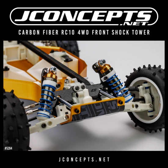 J Concepts JConcepts Carbon Fibre RC10 4WD Rear Shock Tower