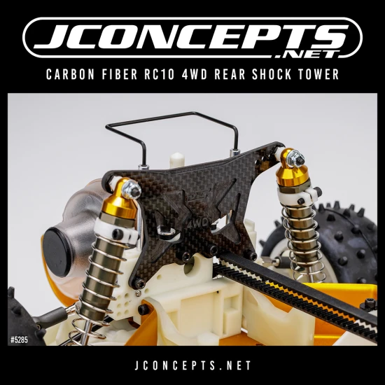 J Concepts JConcepts Carbon Fibre RC10 4WD Rear Shock Tower