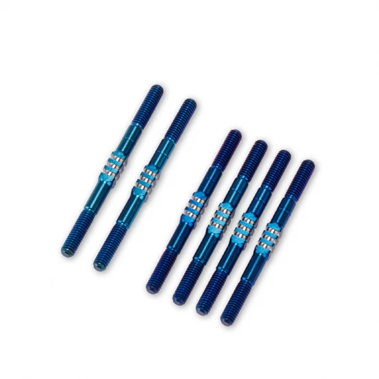 J Concepts B84 Fin Titanium Turnbuckle Set 6pc - Blue