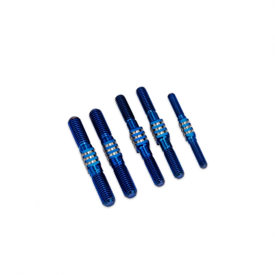 J Concepts Sworkz S35-4 Evo Fin Ti Turnbuckle Set Blue - 5pc