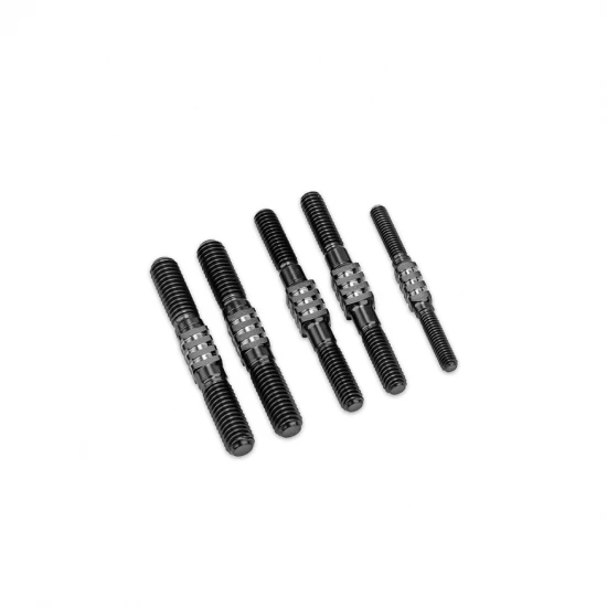 J Concepts Sworkz S35-4 Evo Fin Ti Turnbuckle set Black - 5pc