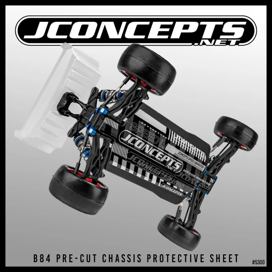 J Concepts B84 Pre-Cut Chassis Protective Sheet - 2pc