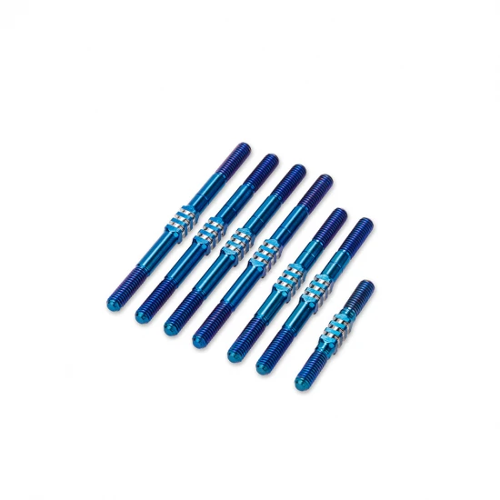 J Concepts CAT PB Fin Titanium turnbuckle set, 7pc. - Blue