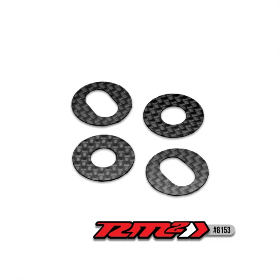 J Concepts RM2 - 1:8 Off-Road Carbon Fibre Body Washer-Adhesive 4pc