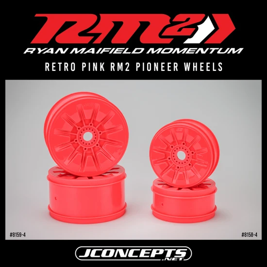 J Concepts RM2 Pioneer 1:8 Truck Wheel 4.0 - Pink 4pc