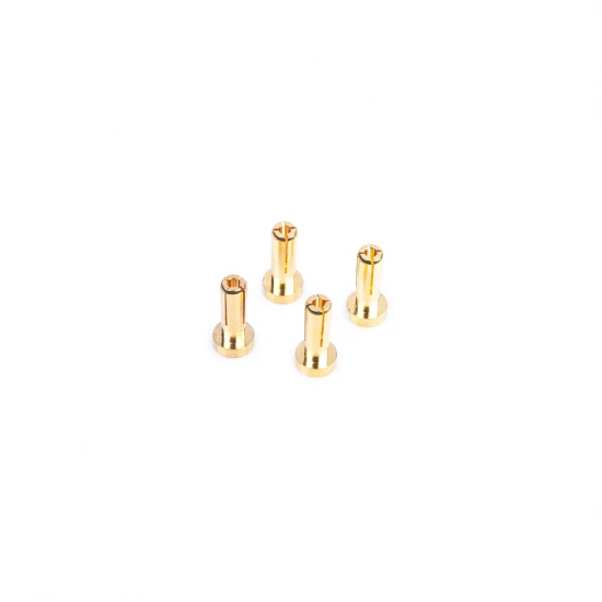LRP 4mm Gold Connectors - 14mm Length (4 pcs)