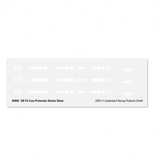 LRP iX8 V3 Case Protection Sticker Sheet