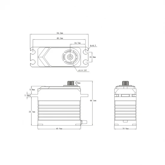 SRT BHX8 HV Brushless Servo