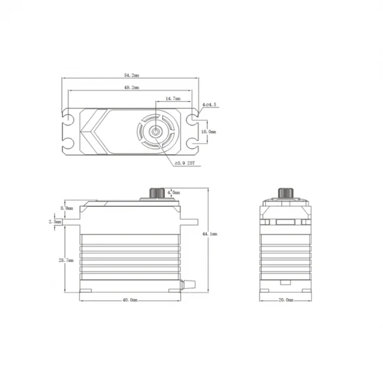 SRT BHX9 HV Brushless Servo