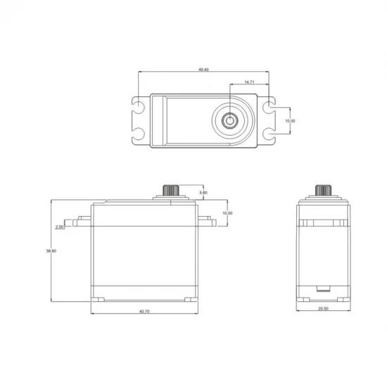 SRT W45 HV Coreless Waterproof Servo
