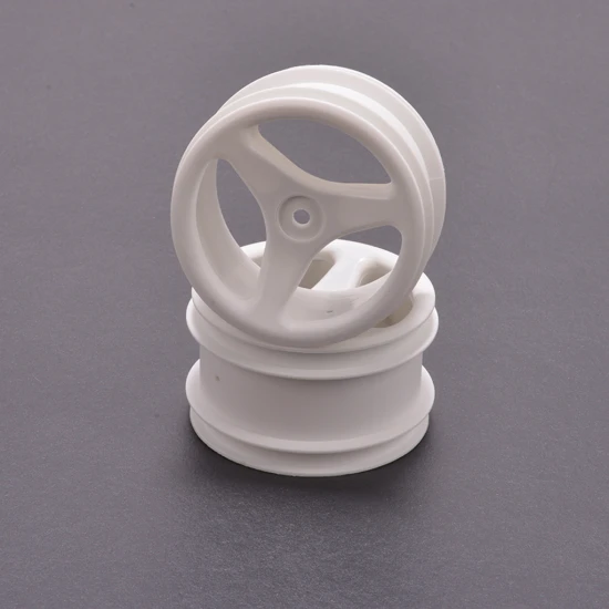 Rear Wheels; White 3 Spoke - CAT/Fbl