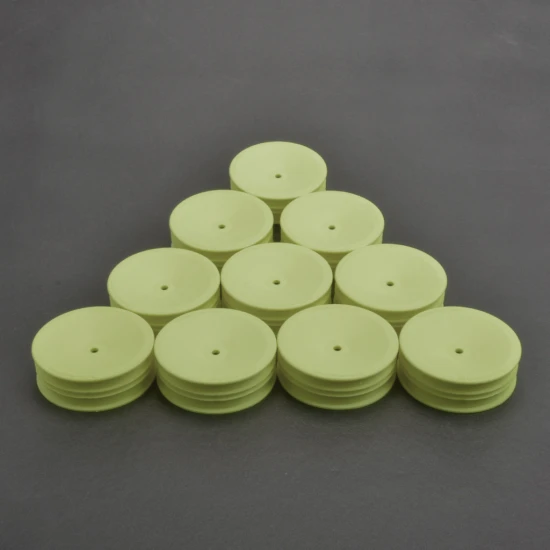 Schumacher 2WD Front Slim Buggy Wheels - Neon Yellow (10)