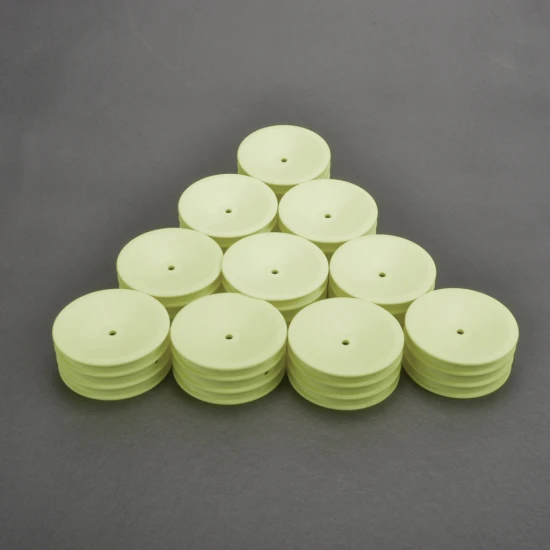 Schumacher 2WD Front Medium Buggy Wheels - Neon Yellow - 5 Pairs ** CLEARANCE **