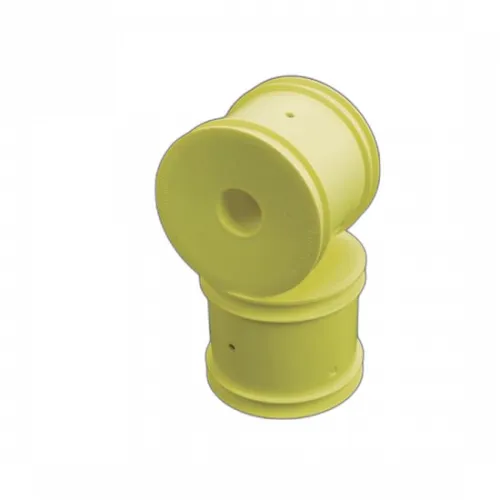 Schumacher 2.2 Stadium Truck Wheel - 12mm Hex - Yellow - 1 Pair