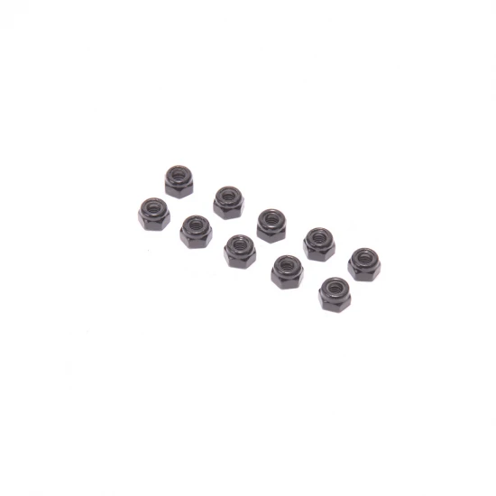 Speed Pack - M4 Alloy Nyloc Nuts - Black - (10)