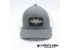 Vanquish Trucker Flex Fit Hat - Gray / White Mesh