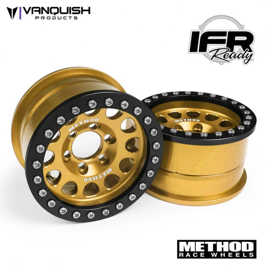 Vanquish Method 1.9 Race Wheel 105 Gold/Black (2)