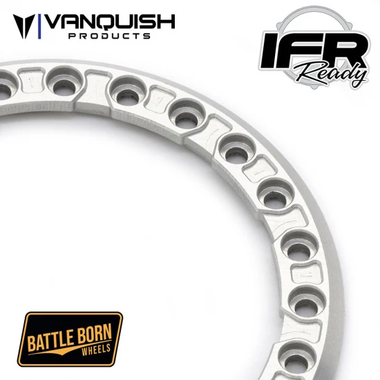 Vanquish Battle Born Wheels 1.9 Beadlock Clear 1pc