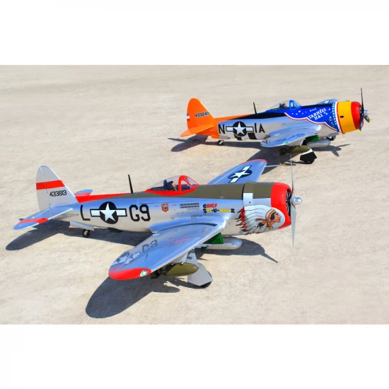 Seagull P-47 Thunderbolt, Chief Ski-U-Mah II (30-38cc) 1.77m / 70in with 3 Piece Retracts