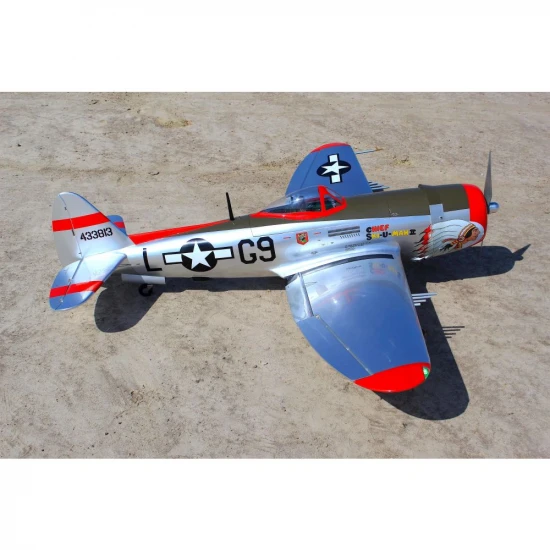 Seagull P-47 Thunderbolt, Chief Ski-U-Mah II (30-38cc) 1.77m / 70in with 3 Piece Retracts