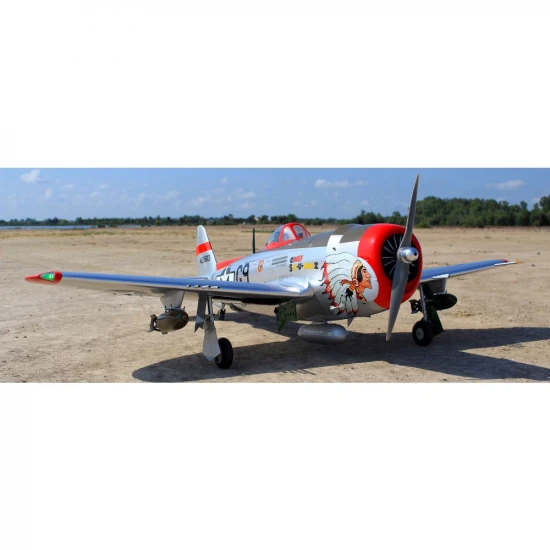 Seagull P-47 Thunderbolt, Chief Ski-U-Mah II (30-38cc) 1.77m / 70in with 3 Piece Retracts