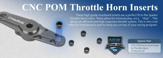 Sparko F8 CNC POM Servo Horn Insert for Throttle (4)