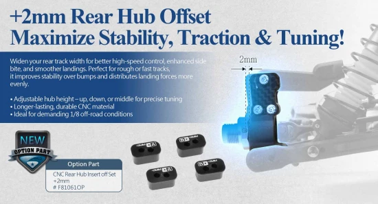 Sparko F8 CNC +2 Rear Hub Insert (2)