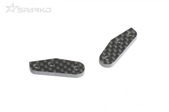 Sparko F8T Carbon Fiber Steering Knuckle Plate 3.0mm (2)