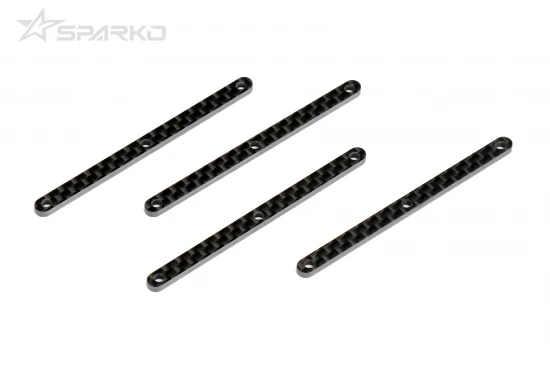 Sparko F8T Carbon Fiber Front Upper Arm Inserts 1.5mm (4)